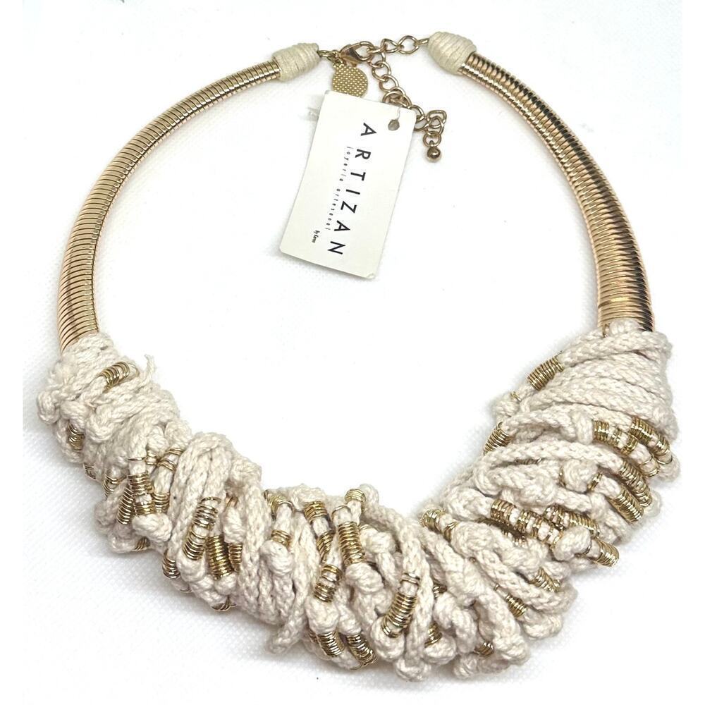 ARTIZAN Joyeria Artesenal by Keren Gold-Tone Wire Wrapped Rope Twist Necklace